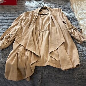 Torrid Tan Trench Coat for Women with cinch waist